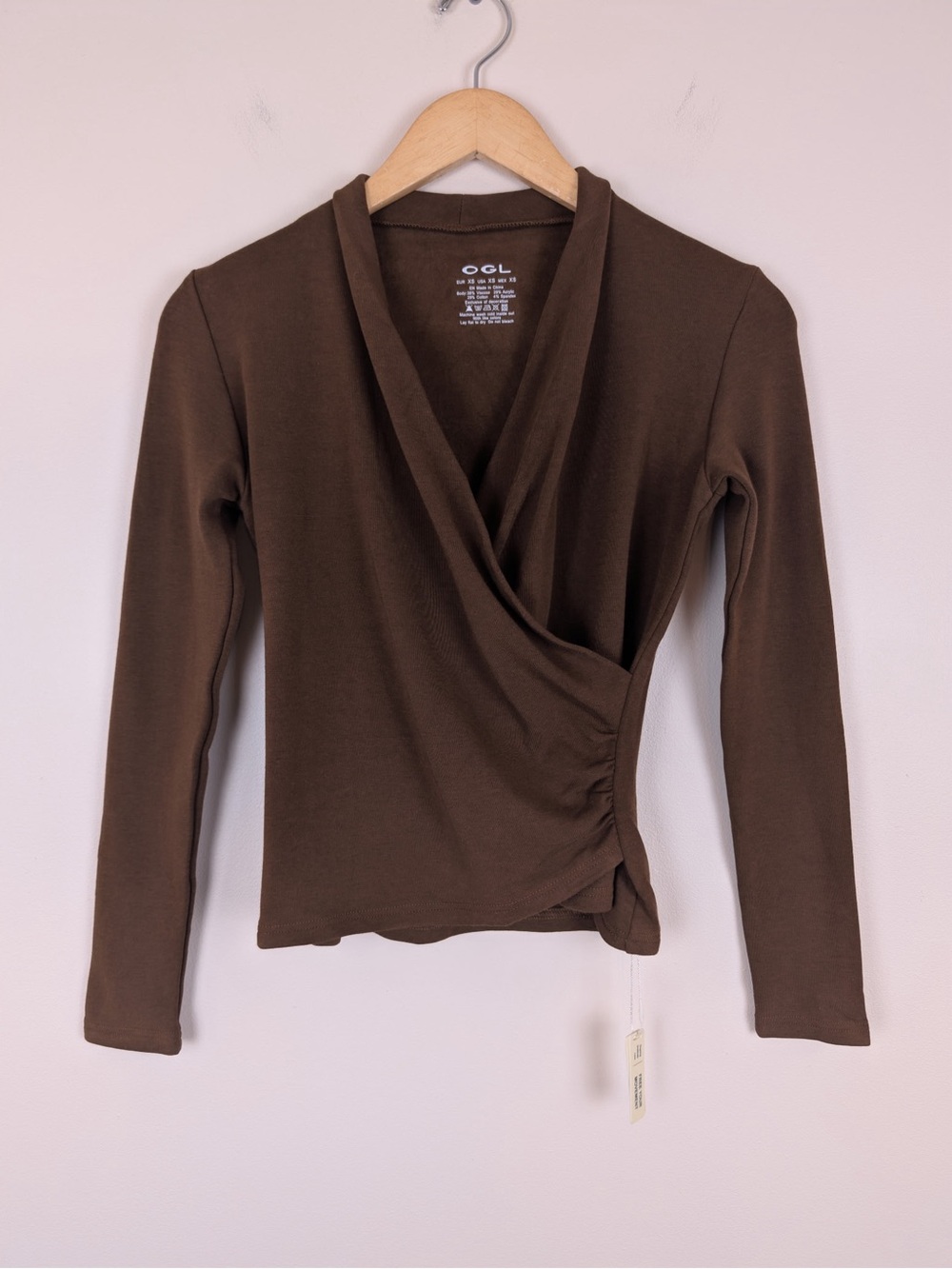 OGL Long Sleeve Relaxed Surplice Overtop NWT
